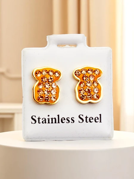 Royalfashion Dámske náušnice v tvare medvedíka