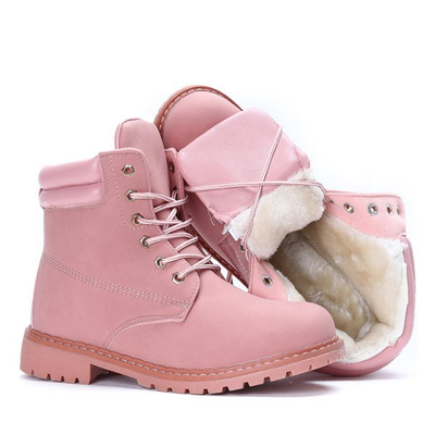 Ocieplane trapery w kolorze różowym Gelija - Obuwie