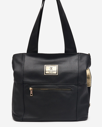 Dámska čierna kabelka z ekokože - Doplnky