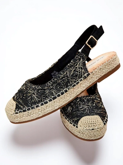 Royalfashion Dámske espadrilky s ozdobnou výšivkou