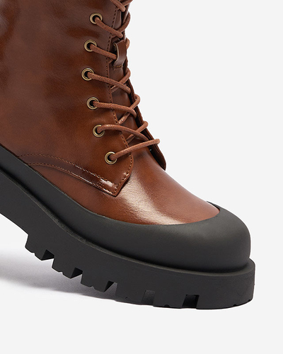 OUTLET Hnedé dámske nezateplené čižmy Lidika - Obuv