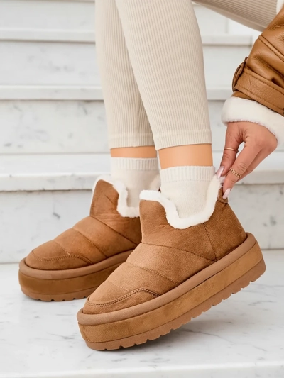 Royalfashion Dámske krátke čižmy Zoeno a'la snow boots