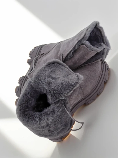 Royalfashion Ženské čipkované členkové čižmy Cavenma