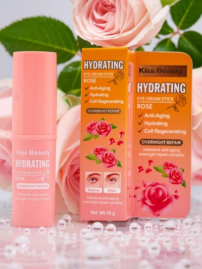 Proti vráskam, hydratačný a regeneračný ružový očný krém v tyčinke