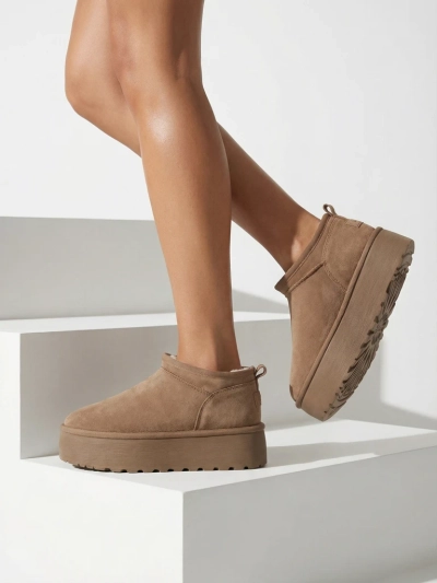 Royalfashion Dámske krátke čižmy a'la snow boots Ozozi