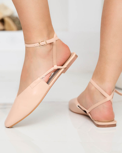 Nahé balerínkové sandále Talio- Topánky