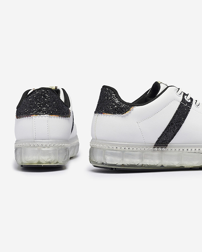Dámske športové tenisky v bielej farbe s čiernymi vložkami Asxa- Footwear