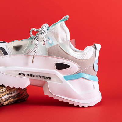 Biele pánske športové tenisky Mapsy - obuv