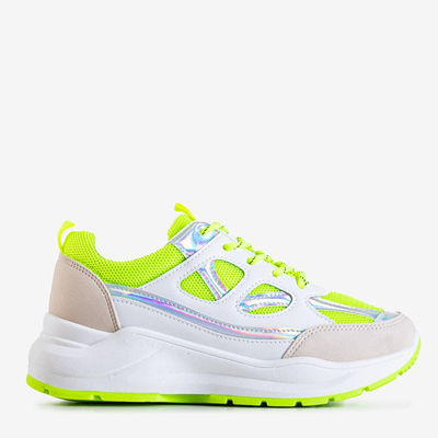 Zelená a biela dámska športová obuv Mendrion - obuv