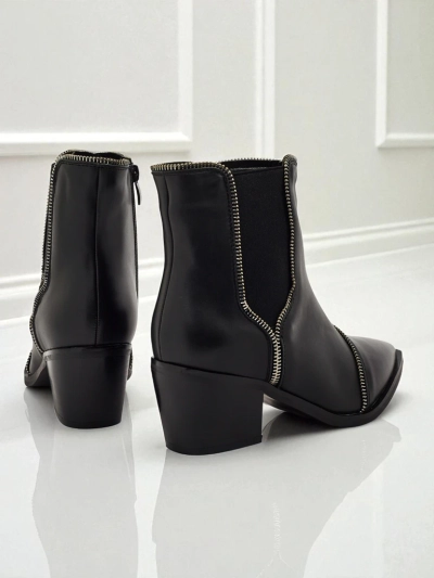 Ženski gležnarji iz eko usnja s peto Omen Glade