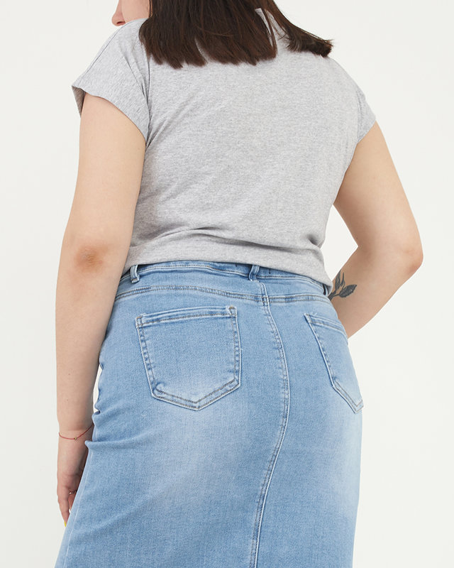 Sivé dámske tričko s potlačou MY DREAMS PLUS SIZE - Oblečenie