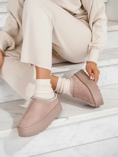 Royalfashion Dámske krátke čižmy Zommy a'la snow boots