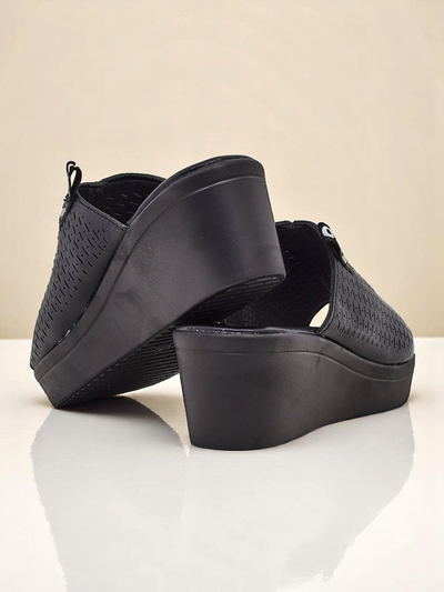 Royalfashion Ženski natikači s peto Luna Wedge