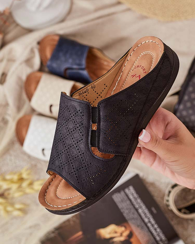 Royalfashion Dámske žabky s plochou podrážkou Mino