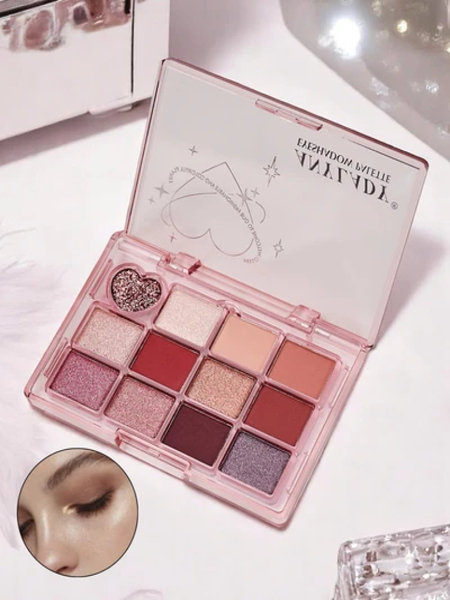 Paleta 12 očných tieňov Ruby Glamour