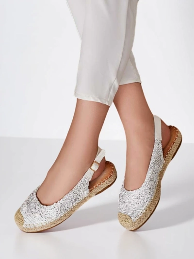 Royalfashion Dámske espadrilky s ozdobnou výšivkou