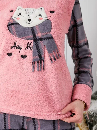 Royalfashion Dámske kárované pyžamá