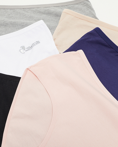 Súprava dámskych slipov typu slipy PLUS VEĽKOSŤ 6 / bal - Spodná bielizeň