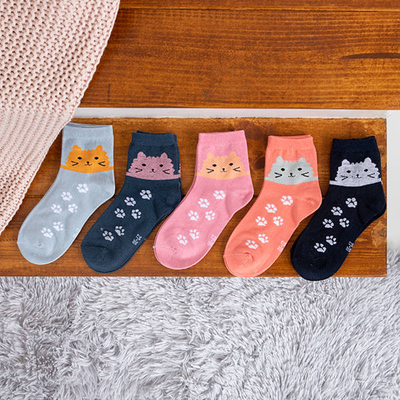 Detské farebné ponožky 5 / balenie - Ponožky