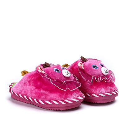 Ružové kožené papuče Willie - obuv