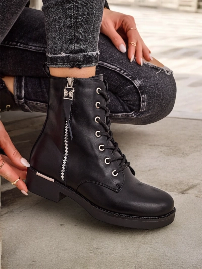 Royalfashion Dámske čižmy na šnurovanie Selocii