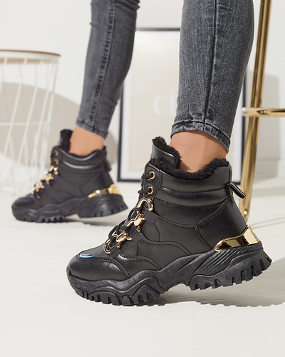 Čierna dámska zateplená športová obuv Nepolle- Obuv