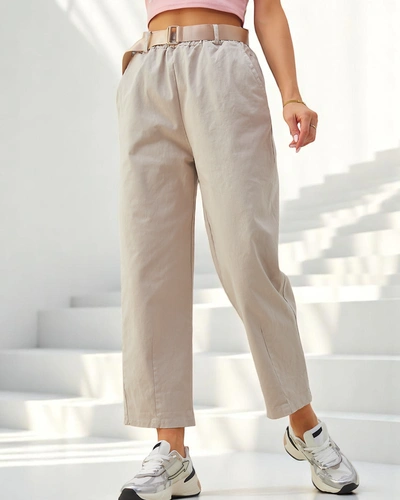 Royalfashion Dámske bavlnené rovné nohavice
