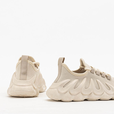 Dámska športová obuv béžovej farby s unikátnou podrážkou Octapiso - Obuv