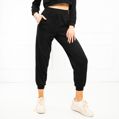 Dámske čierne tepláky - Oblečenie