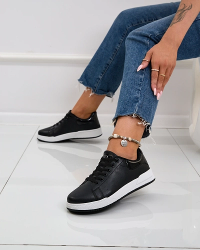 Royalfashion Čierna klasická športová obuv Active Icons