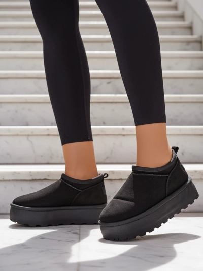 Royalfashion Dámske krátke čižmy a'la snow boots Ozozi