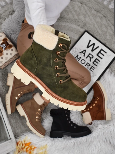 Ženski škornji s krznom Tessara