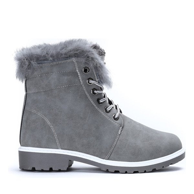 Ocieplane trapery w kolorze szarym Catalina - Obuwie