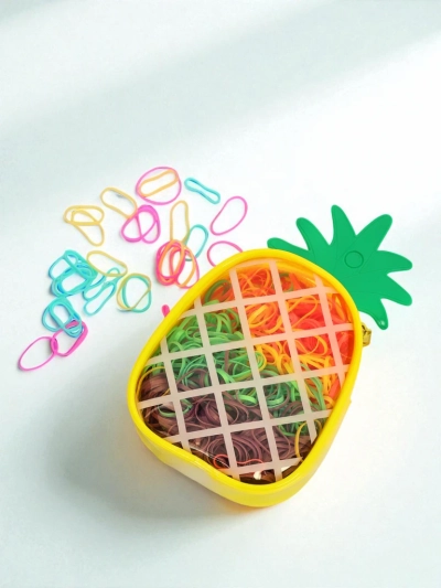 Royalfashion Večbarvne silikonske gumice Ananas