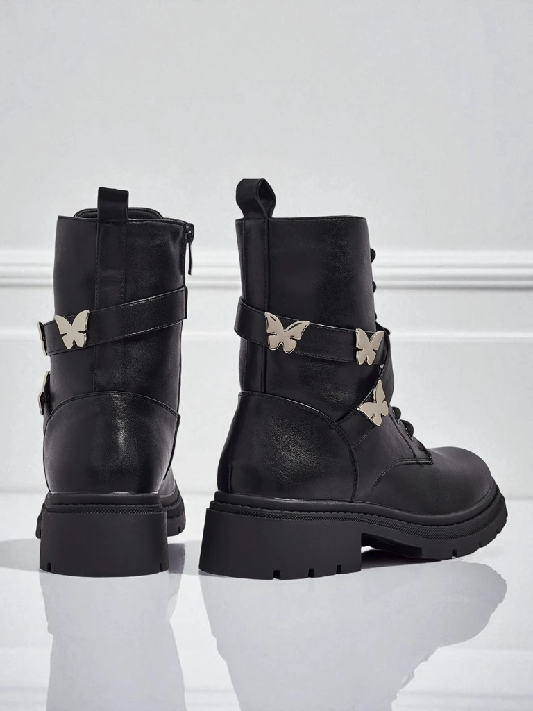 Ženski delavski škornji z okraski Motill