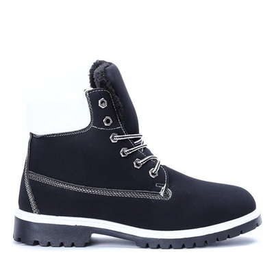 Čierne zateplené topánky Sabina - Obuv