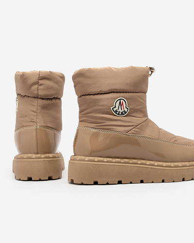 Royalfashion Dámske snehové čižmy v hnedej farbe Ireda