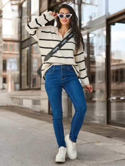 Royalfashion Dámske bavlnené skinny džínsy