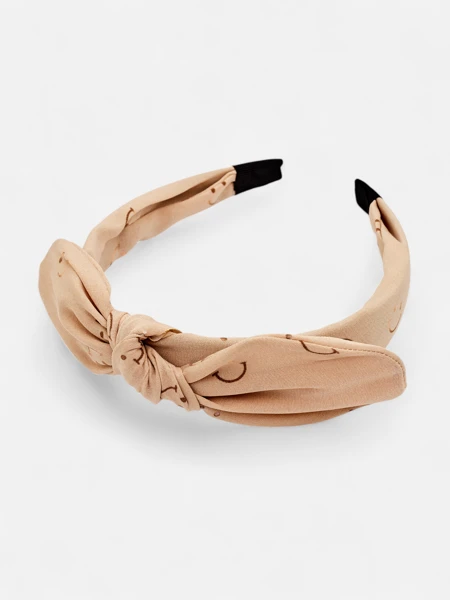 Royalfashion Otroški naglavni trak za lase s pentljo s potiskom nasmejanih obrazov