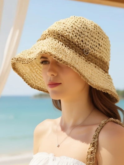 Royalfashion Dámsky slamenný klobúk Sun Bloom