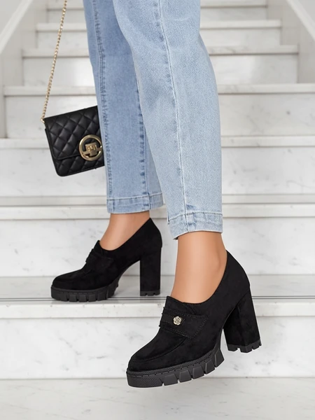 Eleganten Črn Čevelj Anitka iz Ekološkega Usnja