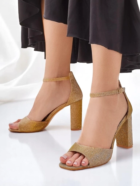 Royalfashion Glitter dámske sandále Rokates