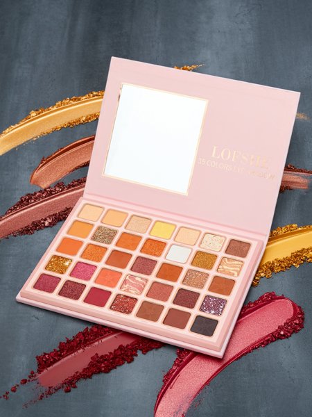 Dievčenská paletka Magic 35 očných tieňov s trblietavým a matným efektom Golden Chocolate Fudge