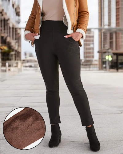 Royalfashion Dámske zateplené tregínsy PLUS SIZE