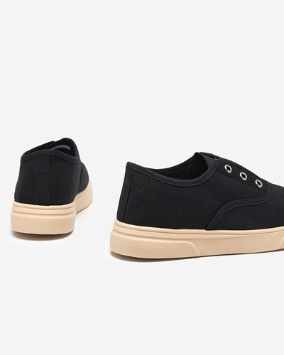 Dámske čierne slip-on tenisky Robua - Obuv