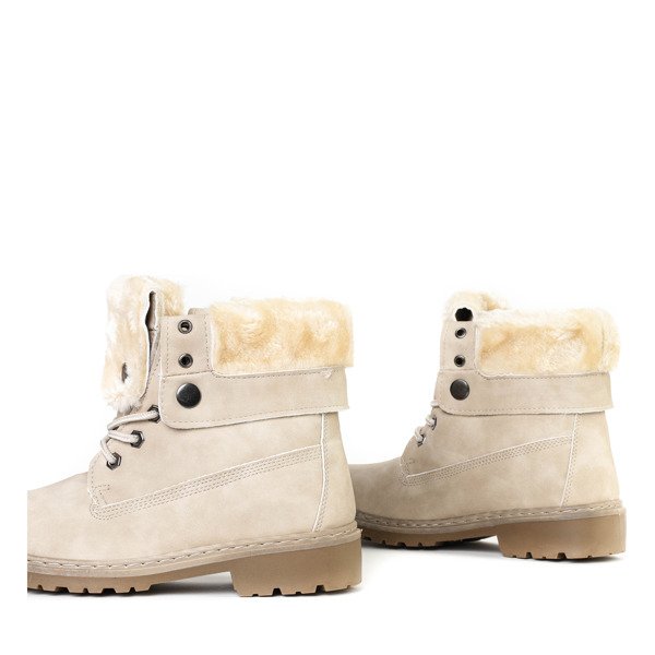 Ocieplane trapery w kolorze beżowym Neenah - Obuwie