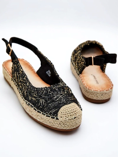 Royalfashion Dámske espadrilky s ozdobnou výšivkou