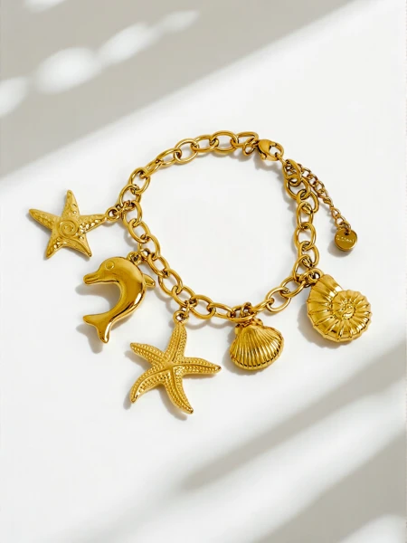 Ogrlica Solaria Lunae Aurelia – z obeski sonca in lune