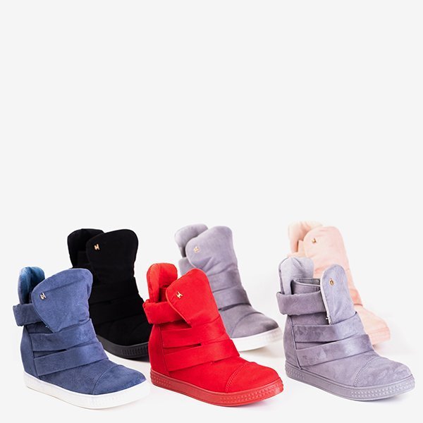 Tmavomodré tenisky na vnútornom klinovom podpätku Brisbane - Obuv