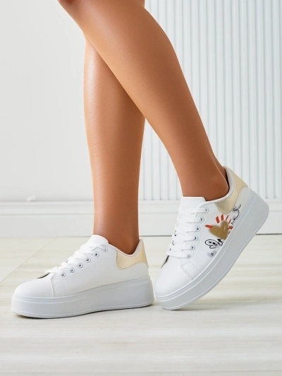 Royalfashion dámske platformové tenisky s potlačou Alcape